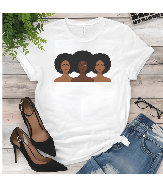 Empowering Sisterhood Tee- Black Girl Magic Shirt
