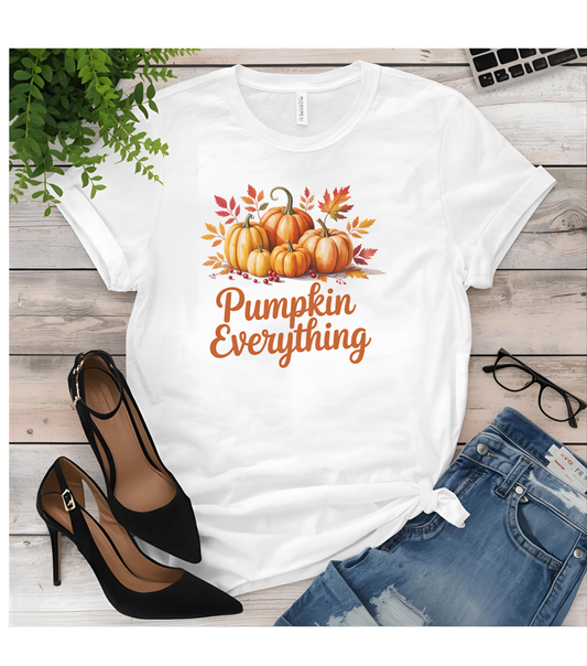 Autumn Pumpkin Everything T-Shirt | Cozy Graphic Tee for Fall
