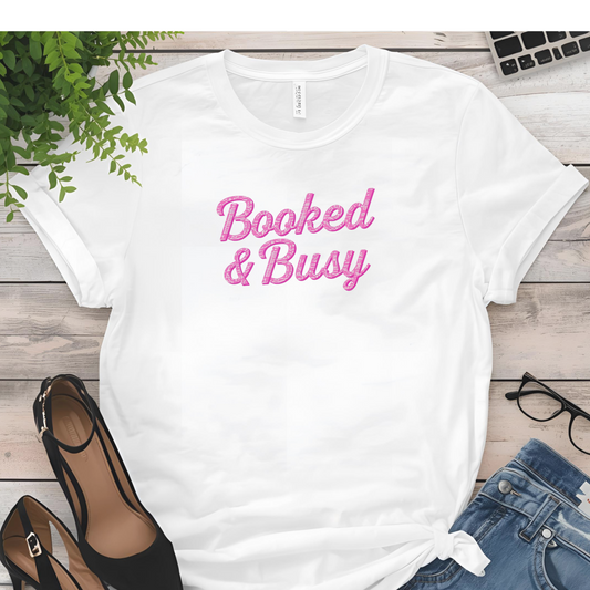Booked & Busy Garment-Dyed T-Shirt, Entrepreneur Tee