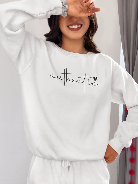 Be Authentic Inspirational Sweathshirt