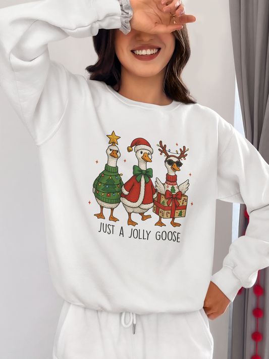 Christmas Goose Sweatshirt, Funny Holiday Sweatshirt